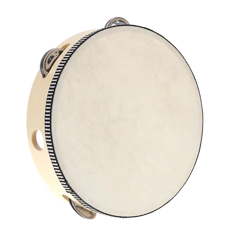 6 inch Tambourine cầm tay Tambourine trống chuông Bạch Dương kim loại jingles trẻ em trường âm nhạc Đồ chơi KTV Đảng Bộ gõ đồ chơi M320