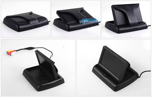 IPoster <strong>RCA</strong>/4-PIN Connector 2 Channel Video <strong>Input</strong> <strong>LCD</strong> Screen 4.3&quot; Foldable Car Rear View Monitor - Product Image 3