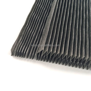 Mosquitera de ventana Plisse de buena calidad para ventanas y puertas, mosquitera deslizante de fácil limpieza o malla plisada de poliéster - Product Image 1