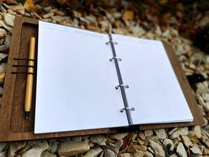 Simple A5 A6 Wooden <strong>Notebooks</strong> Forest <strong>Pattern</strong> Diary Customizable <strong>Embossed</strong> and Hollowed-out <strong>Pattern</strong> Notepads with Leather Button - Product Image 3