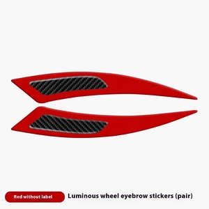 2pcs/set Personalized Anti-Collision Car Sticker Luminous Eyebrow Wheel <strong>Decal</strong> for Car Body Protection - Product Image 6