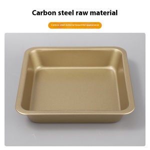 Household <strong>Baking</strong> Tool 6-piece Set Square Carbon Steel <strong>Baking</strong> Tray 12-piece Cake Mold Non-stick Toast Box Set - Product Image 5