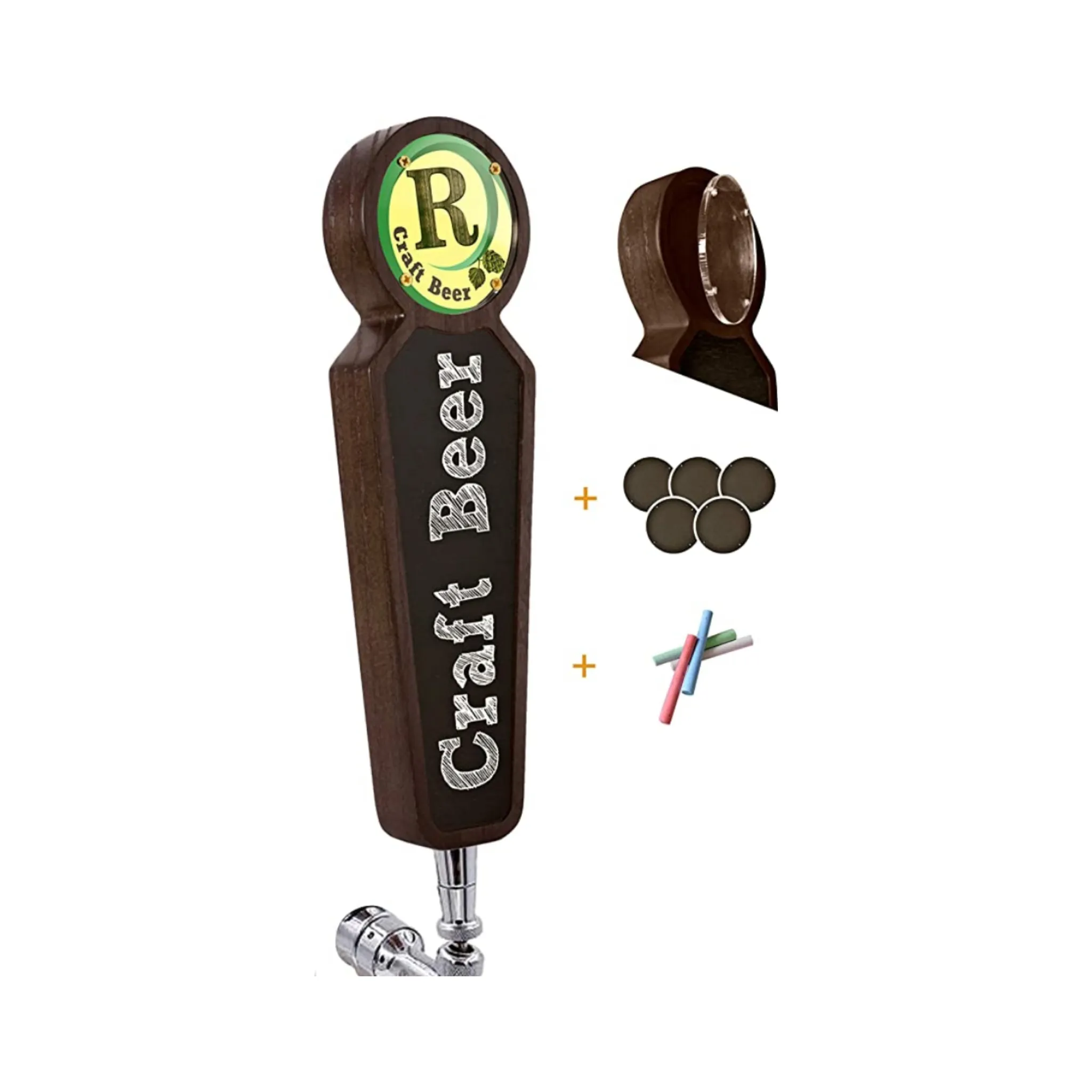 Personalizado Beer Dispenser Torneira Decorativa Personalizado Bar Acessórios Curto Inserir Beer Tap Handle