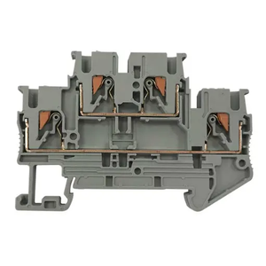 Bloque de terminales de riel Din Push-in de alimentación de doble capa, aplicación automática, bloque de terminales de resorte de latón y nailon - Product Image 2