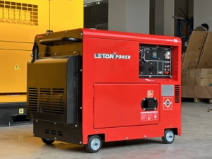 כוח leton 5kw 10kva 12kva 10kw במפעל כוח נייד זול מחולל חשמל אוטומטי אטומים לרעש גנום דיזל - Product Image 5