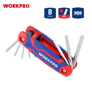 WORKPRO <strong>8PC</strong> Metric Folding <strong>Hex</strong> <strong>Key</strong> Set Fastening Tool Chrome-vanadium Steel Allen Wrench Set <strong>Hex</strong> <strong>Key</strong> - Product Image 2