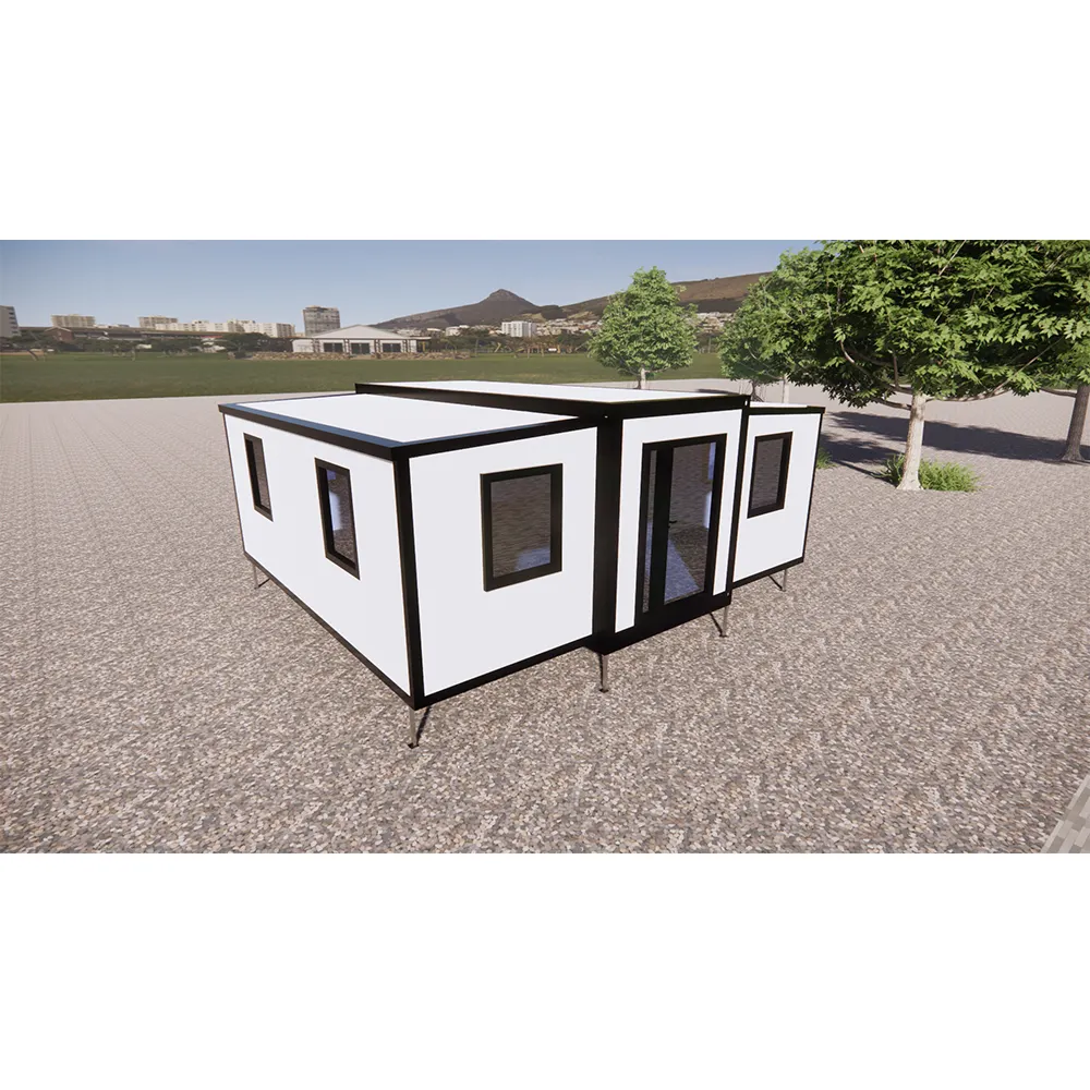 Folding Prefabricated Home Living Pu Sandwich Panel 20 Feet Storage Container Tiny House