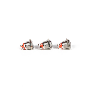 Paslanmaz çelik anlık mandallı düz kafa halka işıklı 24V <span class=keywords><strong>16MM</strong></span> Metal basmalı anahtar - Product Image 6