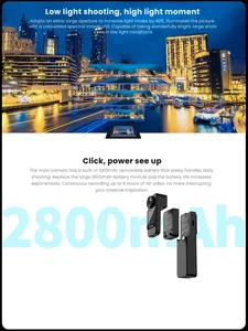 SJCAM C300ポケットアクションカメラ30M防水1.3 HDタッチスクリーン154 ° 広角8倍デジタルズーム2.4G 5G Wifiスポーツカメラ