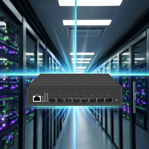 8ポート1G/2.5G/10G SFP WebマネージドホームラボイーサネットスイッチL IEEE 802.1Q VLAN QoS ACL 10Gb L3マネージドSFP + ネットワークスイッチVLAN