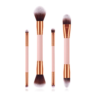 OEM lüks makyaj fırçalar set makyaj fırçalar private label seyahat sentetik saç 4 parça makyaj aracı fırçalar set - Product Image 1