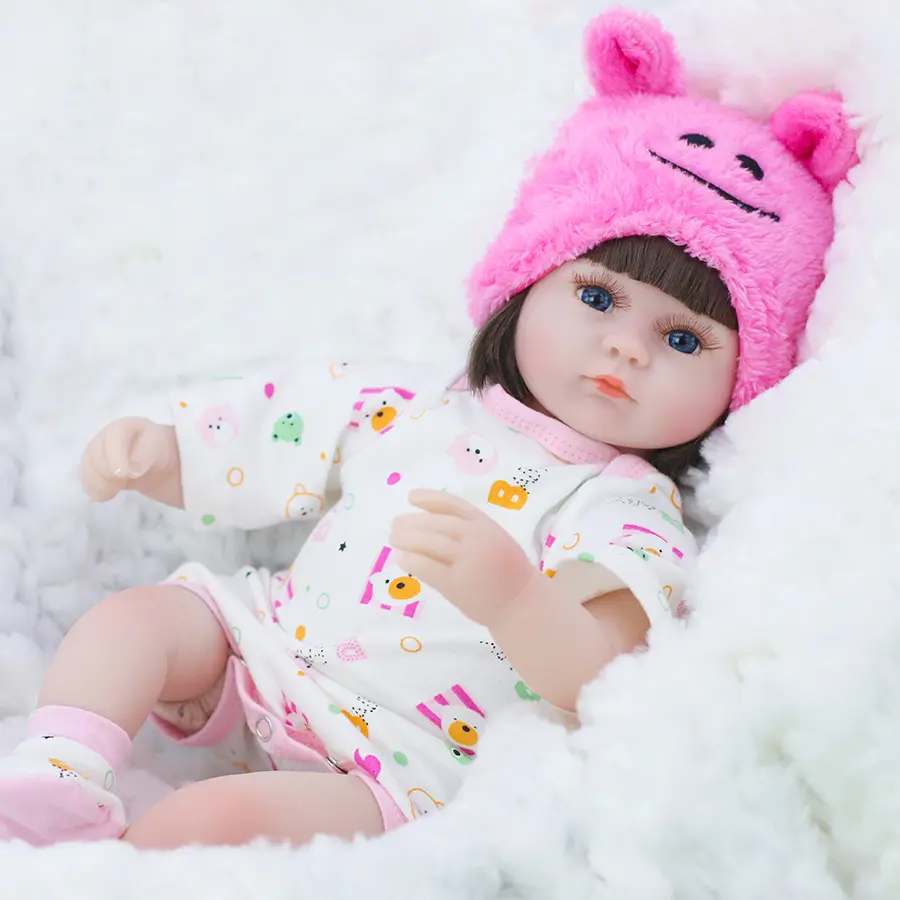2022 all'ingrosso Hot Beautiful 42 Cm Reborn Doll simulazione Baby Vinyl Soft Silicone Doll Kit di giocattoli educativi per bambini Bebe Reborn