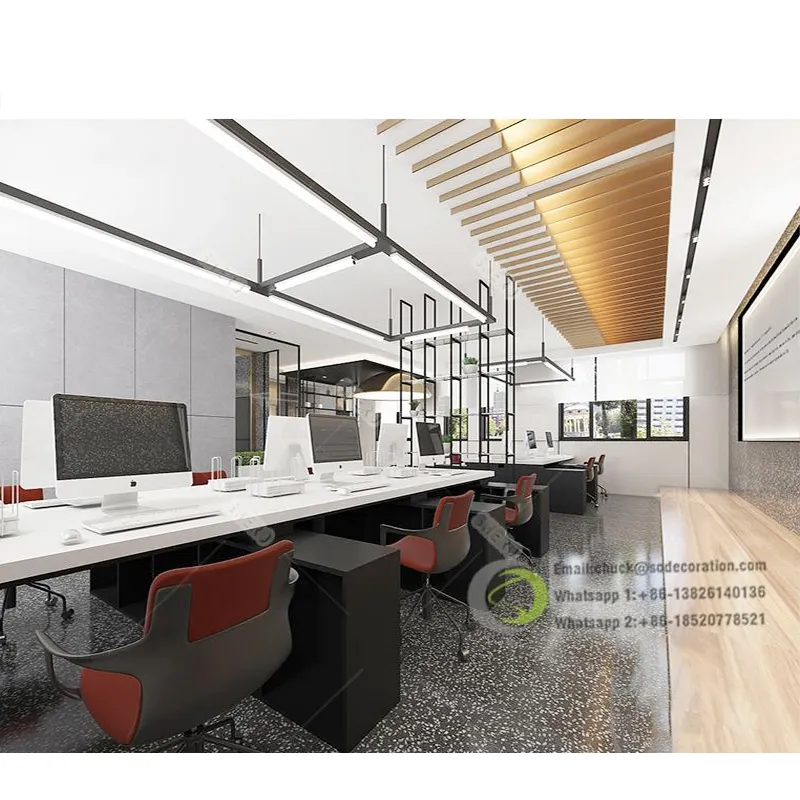 Estação de trabalho profissional personalizada, estação de trabalho moderna para escritório 120 graus pc para 2 4 6 pessoas estação de trabalho móveis de escritório