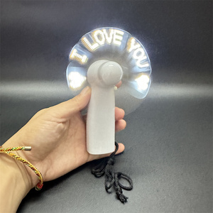 Программируемое светодиодное сообщение светодиодный мини-вентилятор подарок - Product Image 1