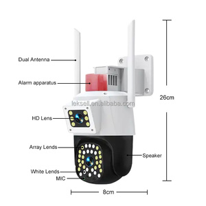 WiFi Smart Net Camera V380 2MP Duel Lens Visión nocturna Detección de movimiento Sistema de cámara de seguridad para exteriores PTZ WiFi Ip Camera - Product Image 3