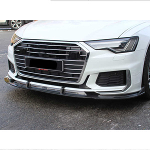 100% kuru karbon Fiber araç gövde kiti araba ön tampon altı spoyler araba aksesuarları için <span class=keywords><strong>Audi</strong></span> A6 <span class=keywords><strong>S6</strong></span> C8 2020 + karbon fiber difüzör