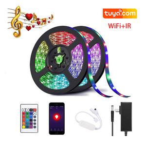 LEDEAST AV01Tuya sistema intelligente impermeabile AC85-265V o DC12V 5 smart meter striscia di RGB led con 5050 led chip - Product Image 1