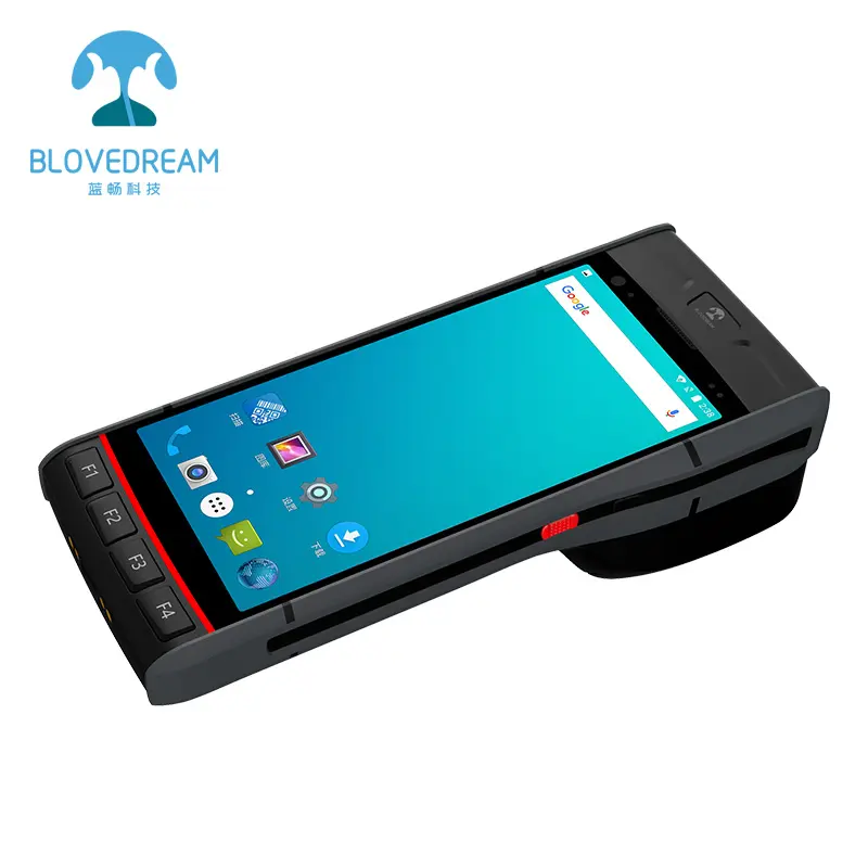 BloveDream-terminal PDA de mano S60 con sistema operativo Android 9,0, escáner de código de barras con huella dactilar, lector RFID NFC