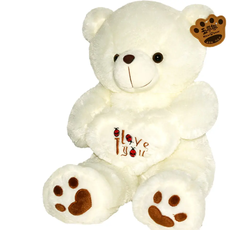 Adorable Birthday Gift for Children 80cm Embroidery China Teddy Bear Wholesale Valentine Teddy Bear I Love You