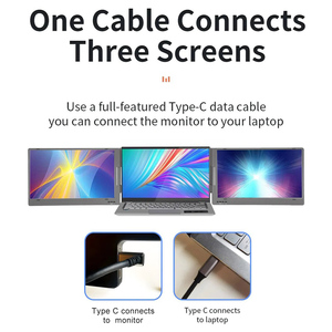 14 Inch Dual Screen <strong>Monitor</strong> FHD 1080P IPS Portable Laptop <strong>Monitor</strong> Extender with USB-C Mini Port Easy to Carry Screen - Product Image 6