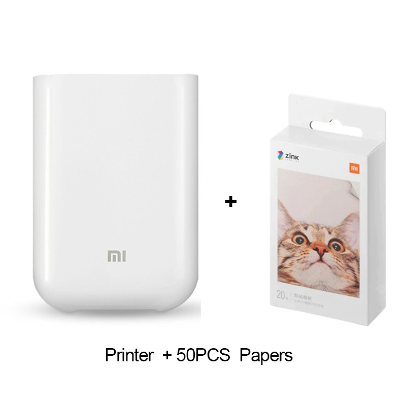 white Printer+20pcs paper