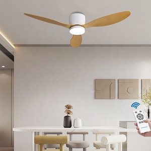 现代装饰高速吊扇价格静音52英寸wifi最佳带灯低调吊扇 - Product Image 3