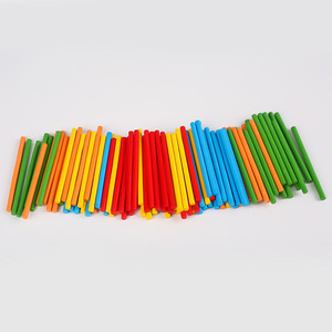 数学計算のための100個のカラフルな数カウントスティック木製算術スティック - Product Image 1