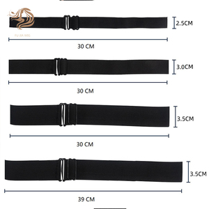 Fujia 2,5, Correa ancha, peluca elástica ajustable negra, se utiliza para hacer pelucas, banda elástica con gancho y lazo, correa para peluca - Product Image 3