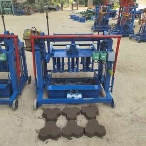 Macchinario per fabbricare i mattoni del creatore del blocco vuoto del cemento Mobile Semi automatico Diesel della macchina per fabbricare i mattoni ad incastro - Product Image 3
