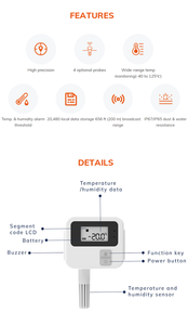 IoT wireless <strong>temperature</strong> <strong>humidity</strong> <strong>sensor</strong> digital <strong>temperature</strong> indicator <strong>temperature</strong> data logger - Product Image 5