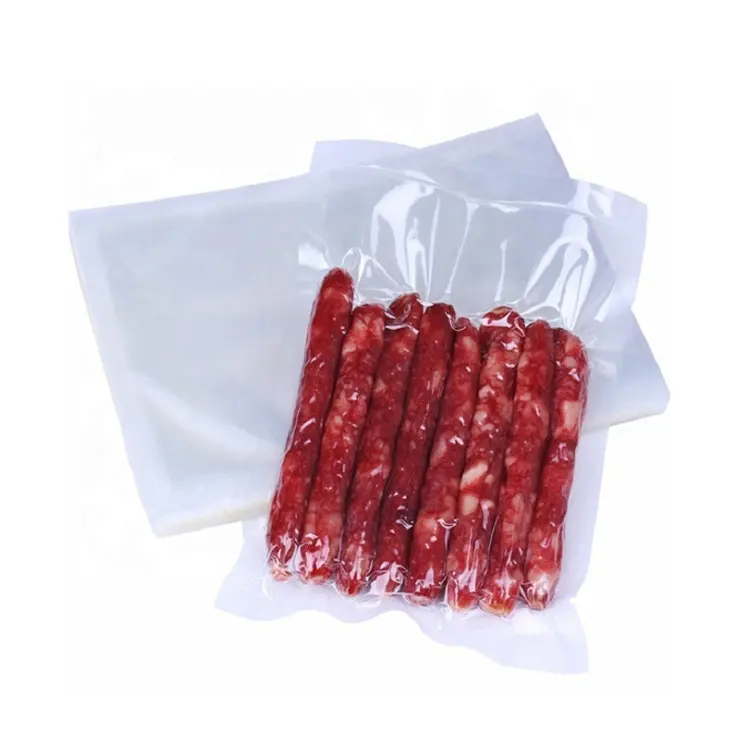 Food Grade Retort Pouch Three Sides Seal Transparent Nylon Lamination Plastic Food Vacuum Packing Bags