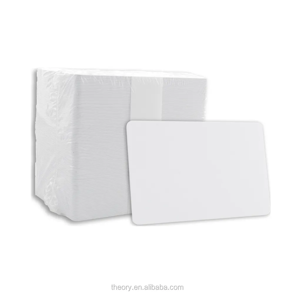 Free Sample White Blank PVC Plastic White ID Cards for Quality Test