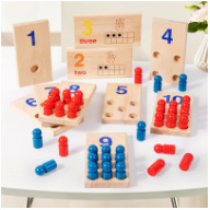 OY-110 cuentas rojas y azules para hacer números.