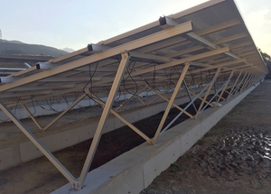 Màu xanh lá cây năng lượng mặt trời nhà máy điện 500kw 1mW mặt đất gắn cấu trúc <span class=keywords><strong>PV</strong></span> hỗ trợ cho dốc Dựng Phim hệ thống - Product Image 4