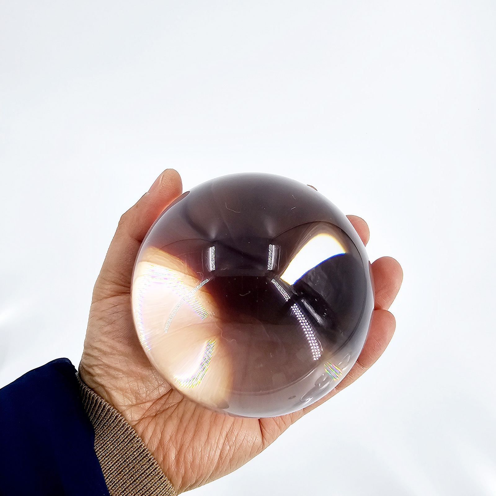 G1215 Boule de cristal transparente 90MM