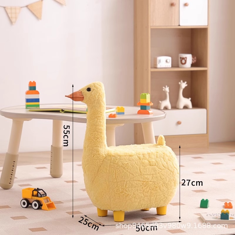 Yellow Goose - Estilo de pata de taburete (lana de cordero)