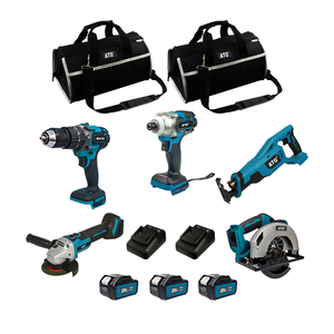 ATO5ピースコンボ電動工具セットブラシレスドリル & レシプロソー衝撃ドライバーアングルグラインダー21vコンボキットセット - Product Image 2