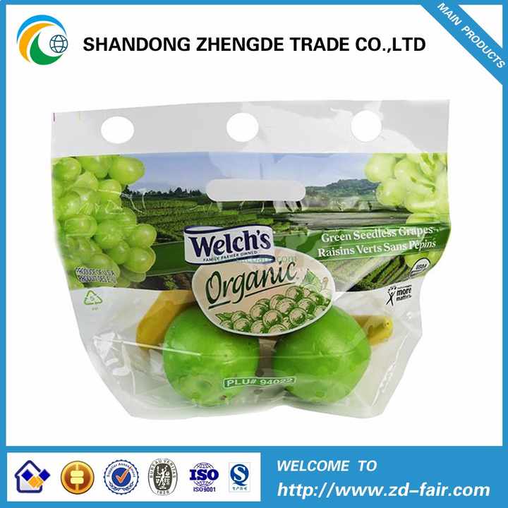 CPP GCPP OPP PE Bag Microperforated with Flap and Self-adhesive Tape for Vegetables and Fruit