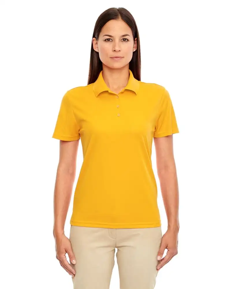 Camisetas Polo de mujer personalizadas con ajuste deportivo en blanco transpirable al por mayor, camisetas de golf para mujer