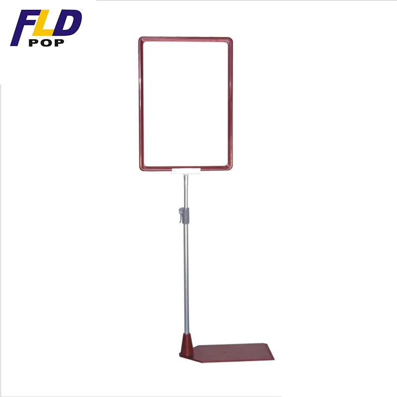 Support Customized Logo Plastic Acrylic Price Tag Holder Advertising Stand Frame