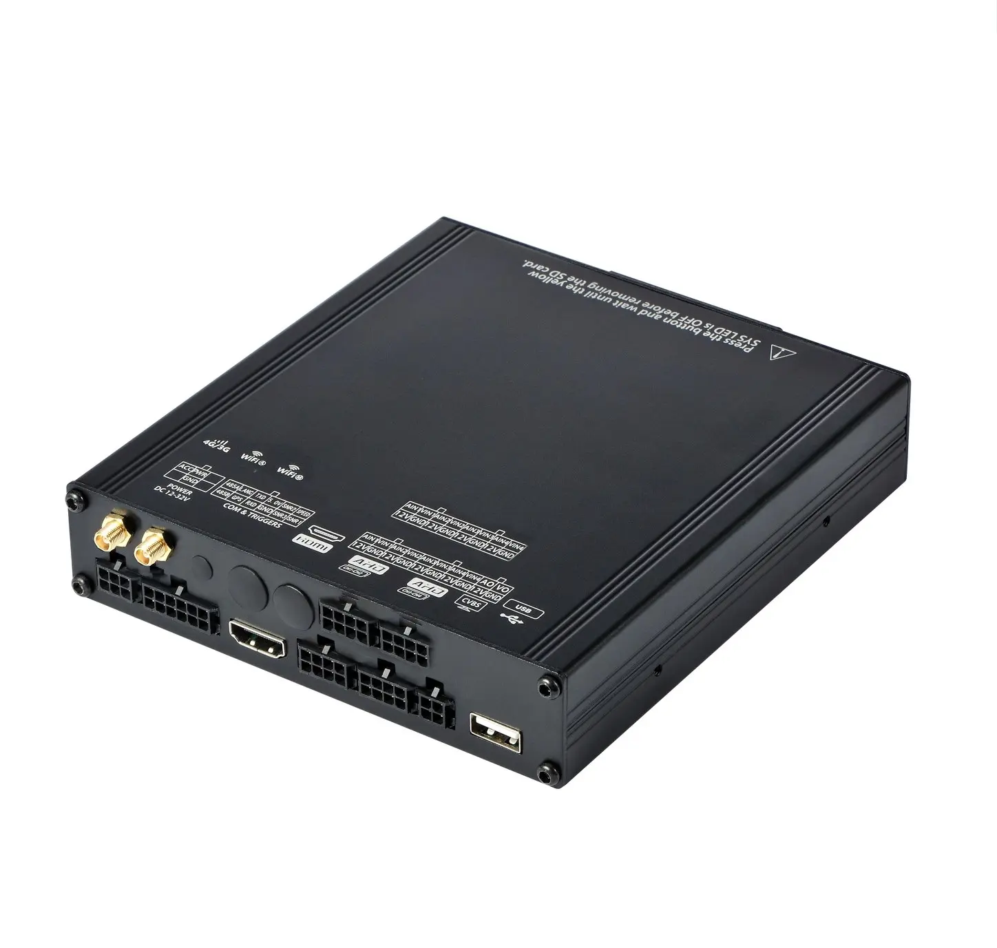 HDD/SSD DVR desteği ile HD araba BlackBox ağır kamyon/otobüs için 4G GPS g-sensor WIFI