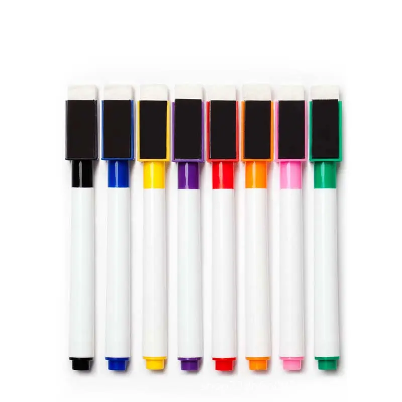 Лучшее качество со стирающейся от маркера магнитами, Декоративные разноцветные чернила на водной основе маркеры с 8 видов цветов для школы и офиса