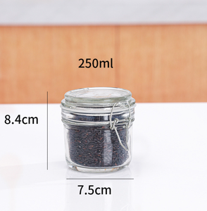 1000ml 1500ml 2000ml Big Storage Glass <strong>Jar</strong> with Cylindrical Shape clear Glass Sealing <strong>Jar</strong> with Locked Glass Lid Airtight - Product Image 5