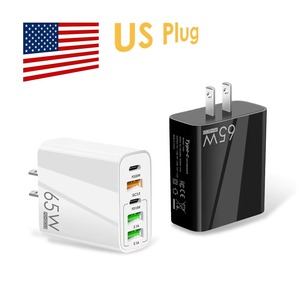 65W PD caricatore rapido 2 tipo-C 3 USB 5 porte QC3.0 compatibile adattatore di uscita multipla per i telefoni cellulari MACBOOK EU US UK Travel - Product Image 3