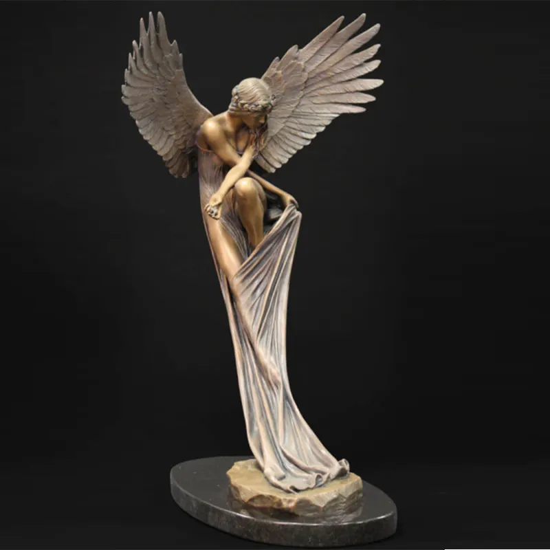 Мини-статуя «Ангел искупления» для домашнего декора, настольный декор из смолы в скандинавском стиле, украшение для дома, для гостиной, офиса, книжного шкафа