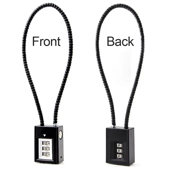 Long cable Master lock 3 letter Travel lock Combination lock luggage for laptop backpack drawer