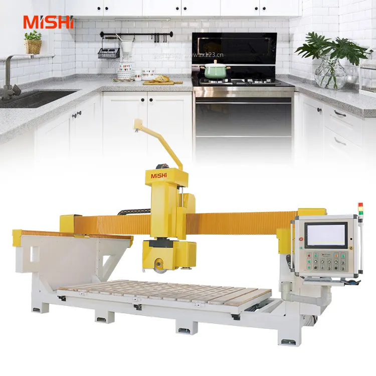 Mishi hiệu quả cao multiblade trục chính đá cẩm thạch Granite đá cầu Saw Cutter khối cắt máy cưa