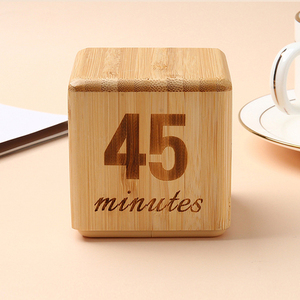 Wooden Cube Timer Einstellbarer Schwerkraft sensor 5 10 20 30 Minuten Countdown-Timer Digitaler Küchen timer zum Kochen Spaß Flip Timing