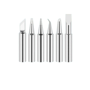 12-Piece T18 Series Soldering <strong>Tips</strong> Set T18-I/B/C/K/<strong>D</strong> Copper Iron <strong>Tips</strong> for Hakko FX888D Station - Product Image 1