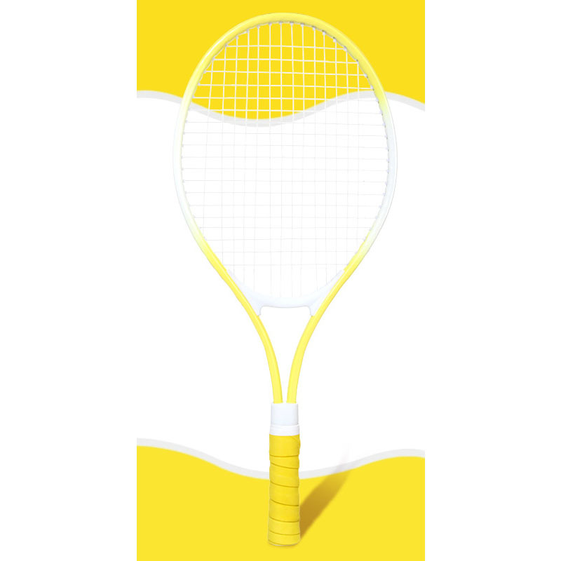 Raqueta de tenis infantil de 21" con empuñadura de color amarillo